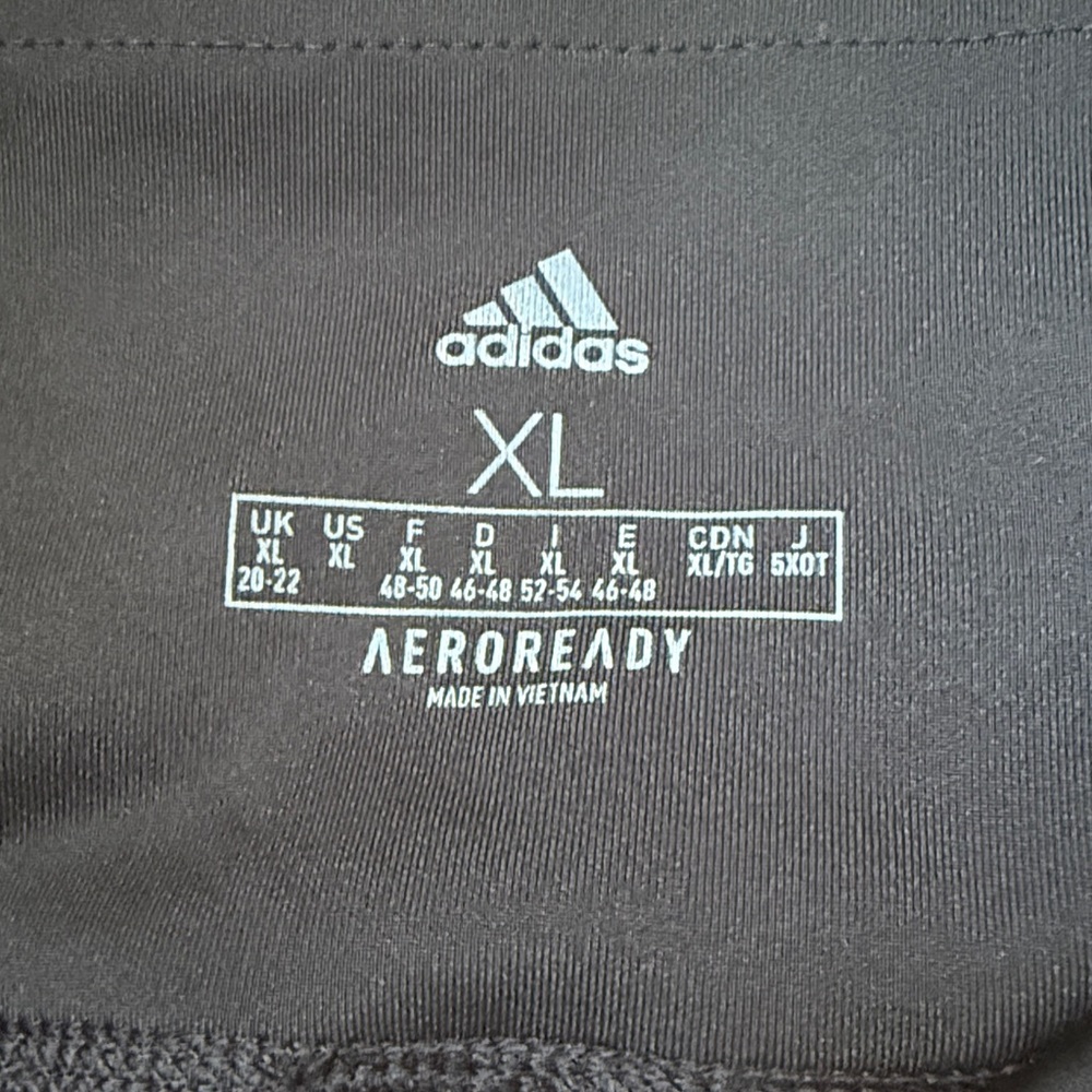 Adidas Black Tights with White Accents - Picture 4 of 4